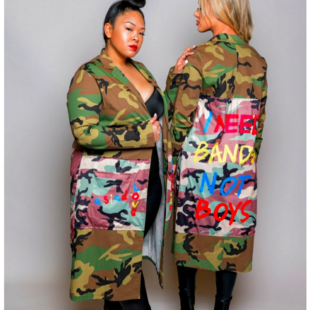Army Print Jacket